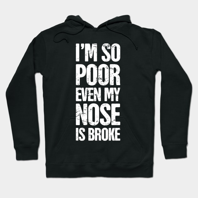 Funny Broken Nose Get Well Soon Gift Hoodie by MeatMan